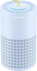 AIRROMI Air Purifier for Bedroom with HEPA 3-in-1 Filter, Pet Air Purifier for Home Cat Pee Smell, Covers Upto 990 Ft², Quiet 360° intake Air Cleaner for pet hair,allergies,Dust,Smoke A2001 Blue by AIRROMI
