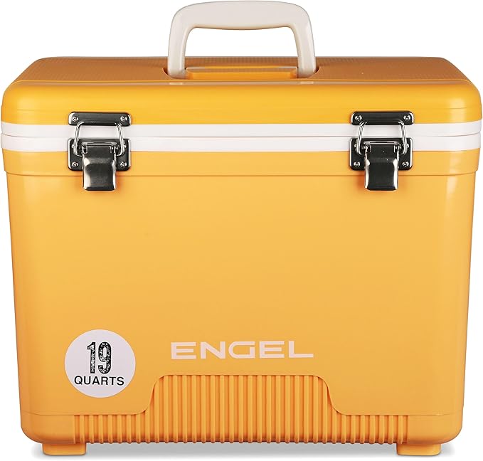 Engel 19qt Leak-Proof, Air Tight, Drybox Cooler and Small Hard Shell Lunchbox for Men and Women by ENGEL