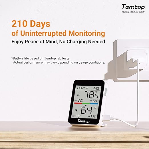 Temtop Indoor Thermometer T1 Variants (Basic Edition (Temp/Humidity)-2pack) - Image 4