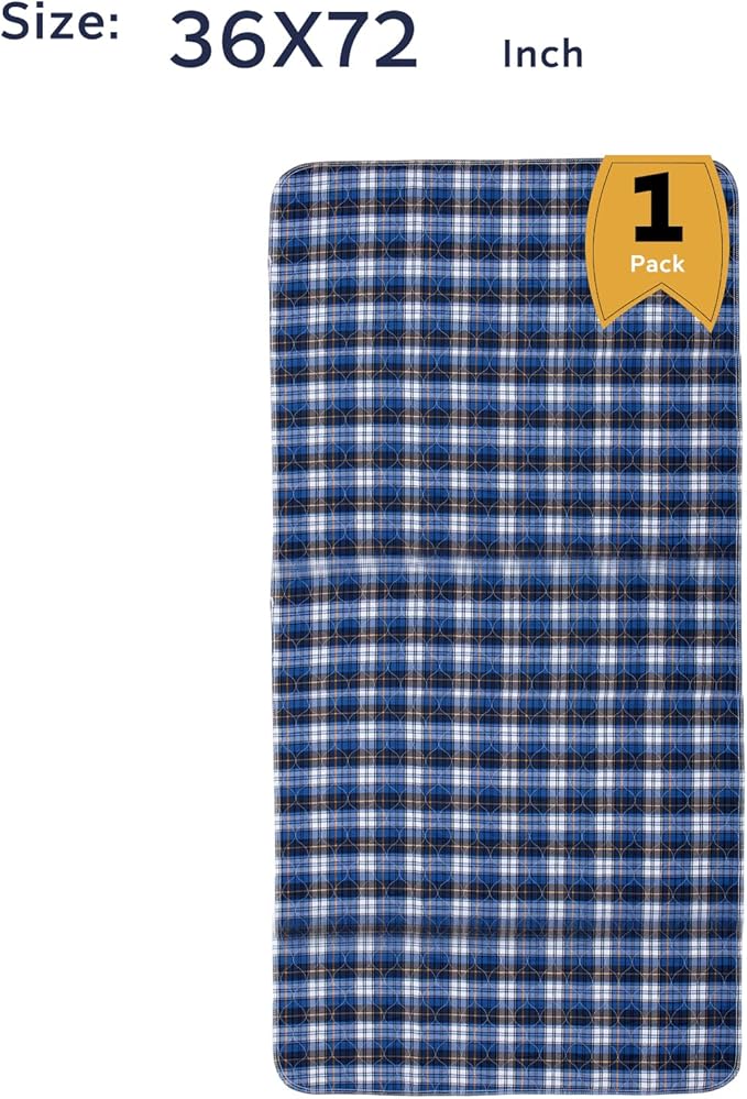 Non-Slip Bed Pads for Incontinence Washable 36" x 72",Waterproof Bed Pads,Adult Washable Incontinence Bed Pads for Adults,Dog,Kids - Image 2