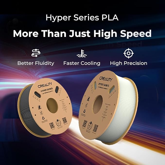 Creality Hyper PLA Filament 1.75mm, High-Speed 3D Printing Filament Up to 600mm/s, ±0.02mm Accuracy, 3D Printing Filament Fits for Most FDM 3D Printers - Image 2