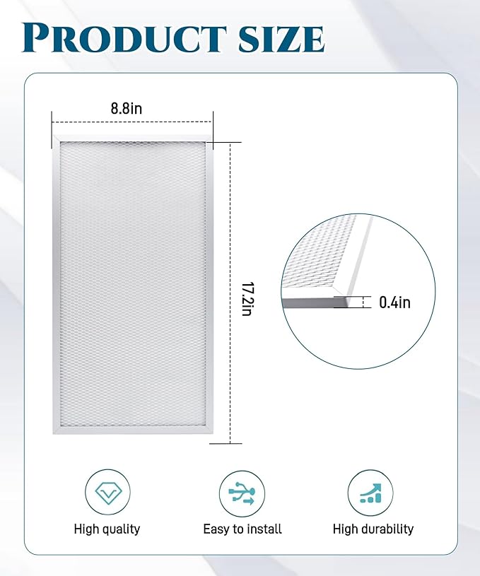 4Pcs MERV-8 Dehumidifier Filter Fit for Dehumidifiers Sentinel HD55 Sentinel HDi65,17.2'' × 8.8'' × 0.4'' Filter Replacement - Image 3