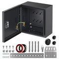Joinfworld Outdoor Electrical Box 9.8" x 9.8" x 5.9" Weatherproof Electrical Junction Enclosure with Lock Din Rail Cable Gland by Joinfworld