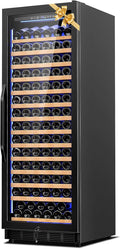 24 Inch Wine Cooler Refrigerator,179 Bottles Wine Fridge Large Capacity Professional Wine Cellars with Powerful Compressor,Quiet Operation and Elegant Design, Black by Velieta-SpecialistinFridge