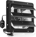 VEVOR 14'' Exhaust Fan, Wall Mounted Attic Fan with Variable Speed controller, 1400 CFM, Automatic Shutter, Ventilation and Cooling, Black by VEVOR