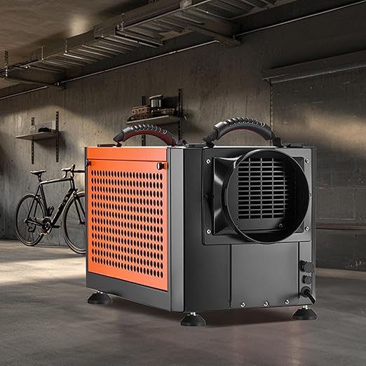 VEVOR 70 Pints Commercial Dehumidifier with Drain Hose, Portable Crawl Space Dehumidifiers for Basement Storage Room Industrial, Auto Defrost/Drainage, Heavy-duty Galvanized Steel, LED Indicate - Image 8