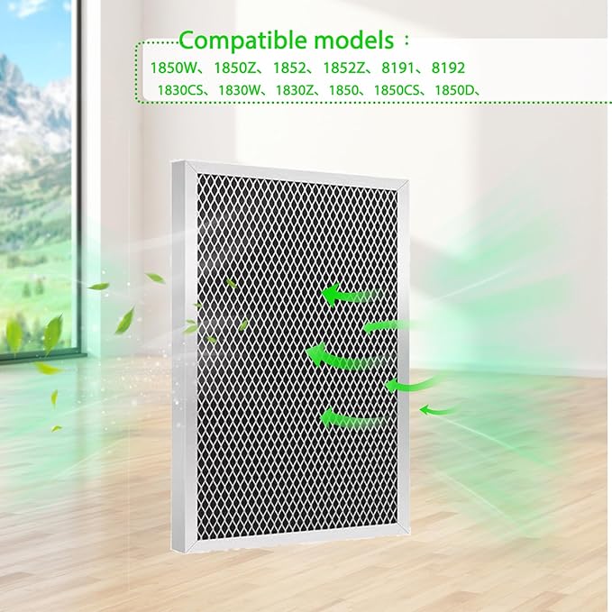 2 Pack 5443 Dehumidifier Filter MERV 8 Replacement Compatible with Dehumidifier Models: 1830, 1850, 1852 and Ventilators 8191, 8192 10x12x1 Filter Upgrade (2) - Image 4