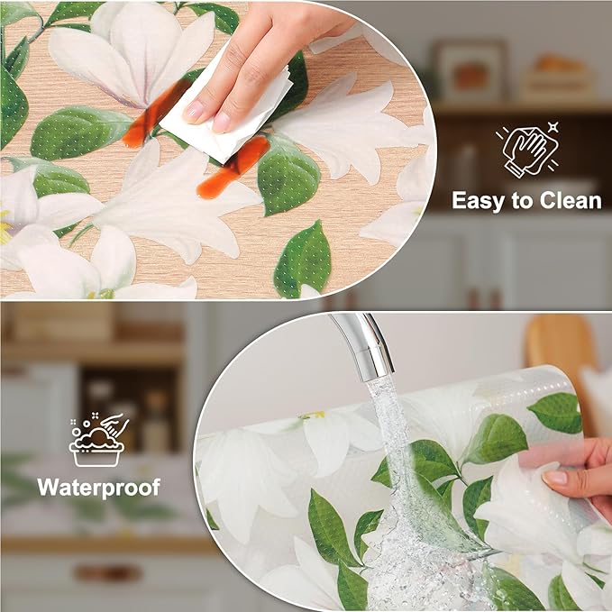 Cooyes Shelf Liner – Premium Non-Adhesive Cabinet & Drawer Liner for Kitchen – Waterproof Shelf Paper with Modern Pattern – Durable EVA Cabinet Mat – Easy to Cut （24" W x 240" L） - Image 6
