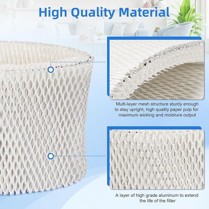 Humidifier Wick Filter PSU10E1BB, Humidifier Wicking Filter Compaitble with Pelonis Humidifier PSU10E1BB, PSU10E1WW, PSU10E2FWW and PSU10E2FBB, 2 Pcs - Image 2