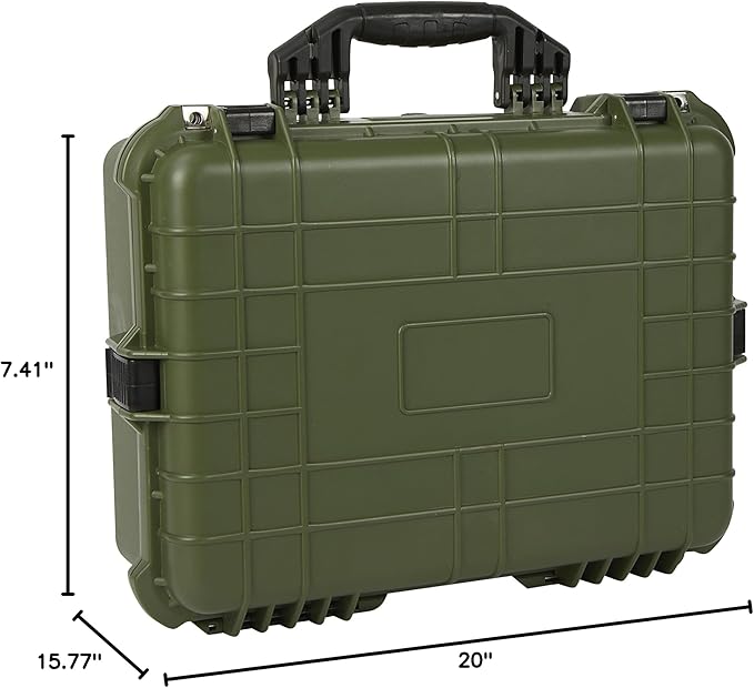 Strongway 20In. Plastic Waterproof Storage Case, Green, Model# Mj-6060_Grn - Image 10