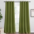 NICETOWN Olive Green Blackout Curtains 96 inches Length for Living Room, 2 Panels, 55" Wide, Thermal Insulated Long Drapes for Large Window by NICETOWN