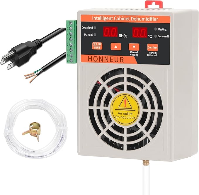 Fully automatic mini dehumidifier and constant humidity device 60W - suitable for distribution cabinets, planting tents, etc. (AC/DC110~220V) by Unknown