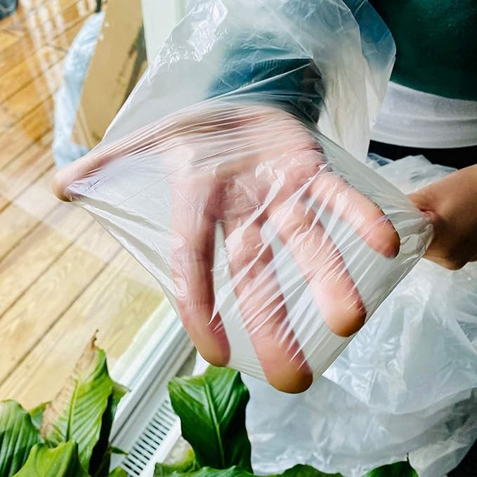 20 Pcs Plastic Sheeting Drop Cloths for Painting, 9x12ft Plastic Tarp Waterproof Dustproof Almost Tear Resistance Multi-Purpose Furniture Cover Floor Wall Protection Film - Image 3