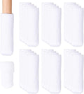 Hazeland High Elastic Knitted Chair Leg Protectors for Hardwood Floors, 24Pcs Non Slip No Scratch Noise Furniture Socks, Suitable for Most Round or Square Furniture Feet White by HAZELAND