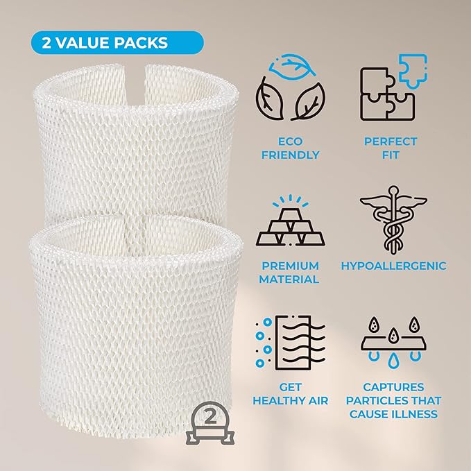ANTOBLE 2 Pack MAF2 Wicking Humidifier Filter Replacements for Air Care/Essick Air/Moist Air MA0600, MA0601, MA0800, MA08000; Kenmore 15408, 154080, 32 15508 - Image 4