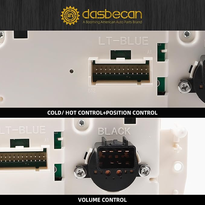 Dasbecan 599-210XD AC Control Panel Compatible with 2003-2007 Chevy Silverado Tahoe Trailblazer Avalanche/GMC Sierra Yukon/Buick Envoy/Cadillac Escalade Climate Control Module - Image 5