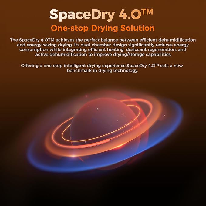 Creality Space Pi X4 Filament Dryer,4 Spools Filament Dryer Box Dual Independent Heating Chambers,360° 200W PTC Fast Heating Filament Dehydrator,Up to 85℃,Compatible with PLA PETG ABS,TPU,PC,PA,PAHT - Image 7