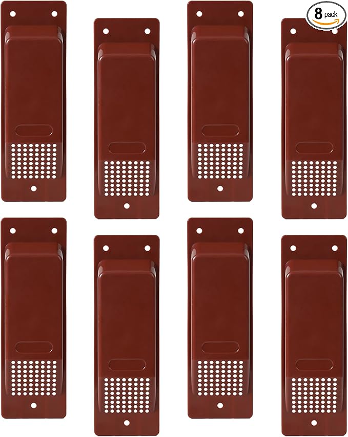 Shipping Container Air Vent Kit Heavy Duty Shipping Container Accessories Cross Flow Ventilation Kit Reduce Heat Humidity Pressure Condensation Add Air Flow for Cargo (8 Pack Red) by Chickencoopaccessaries