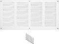 14x6 Vent Cover (Duct Opening) - White HVAC Return Air Grille for Wall and Ceiling - Metal AC Vent Cover with Mesh - Rectangular Ventilation Register - External Dimensions: 15.75" W x 7.87" H by TURvent