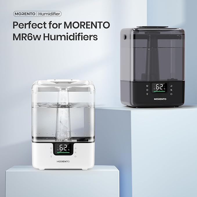 MORENTO Humidifier Replacement Water Filters 10 Pack & Aroma Pads 10 Pack for MR6w Humidifier, Top Fill Humidifiers Filters to Improve Humidification Efficiency - Image 2