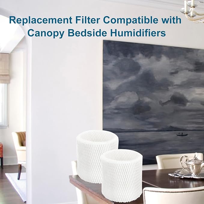 Humidifier Wicking Replacement Filter Compatible with Canopy Bedside Humidifier ONLY, Wood Pulp & Paper Filter,(4 Pack Filters) - Image 4