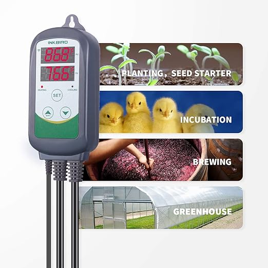 Inkbird WiFi ITC-308 Digital Temperature Controller Thermostat Remote Monitoring Controlling Home Brewing Fermentation Breeding Incubation Greenhouse - Image 7