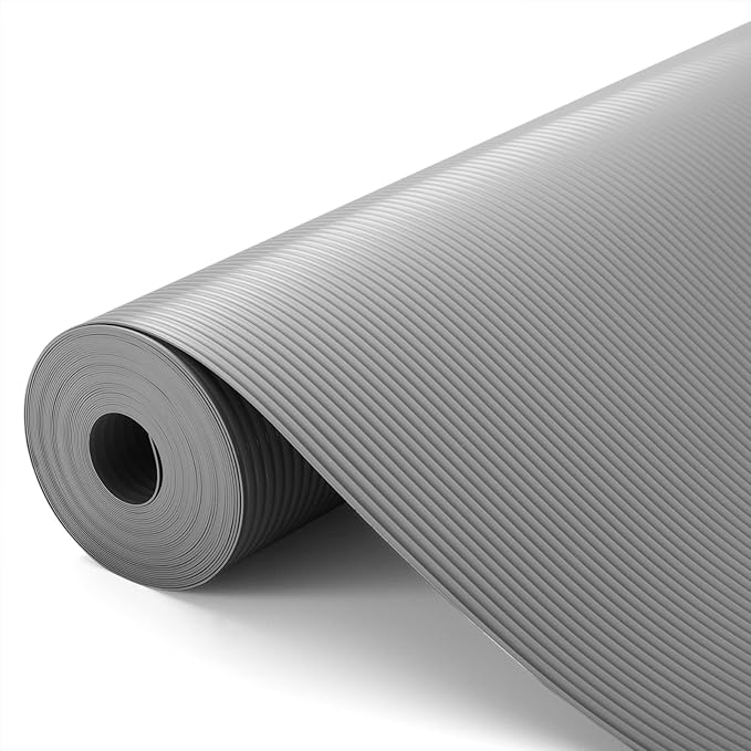 Glotoch Premium Grey Shelf Liner 17.5" x 30 ft. - Non Adhesive Drawer Liner, Waterproof Cabinet Liner, Durable Fridge Table Place Mats for Cupboard, Cabinet, Drawer Liner by GlotochExpress