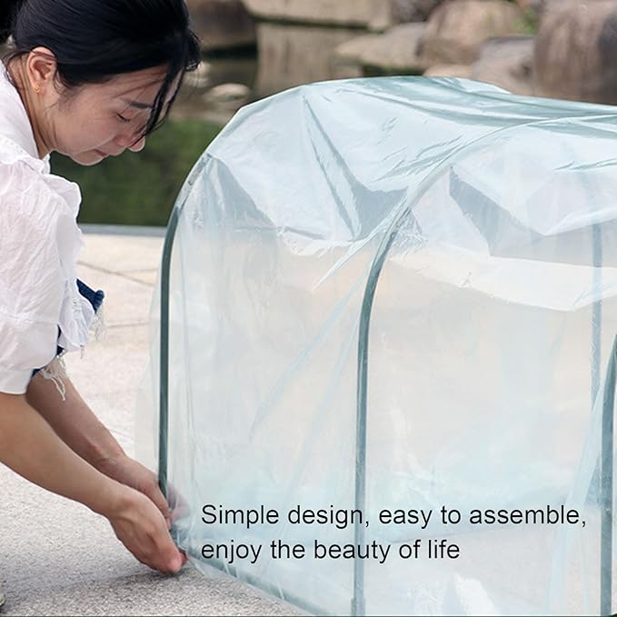 Portable Mini Greenhouse, Frost Proof Rain Proof Small Grow Plant House Tent for Indoor Outdoor or Garden Plant Growing (80*200cm) - Image 5