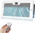 Quiet Register Booster Fan Fits 6" x 12" Register Holes, 10-Speed Smart Heating Cooling AC Vent Fan with Remote Control and Thermostat Control - White by BIOWIND