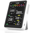 16 in 1 Air Quality Monitor Indoor 9 +7 AQI Alerts, CO2 Monitor Air Quality Tester for CO2, TVOC, PM2.5 PM1.0 PM10, HCHO Temperature Humidity AQI & Time Air Quality Meter for Home (Floral White) by Unknown