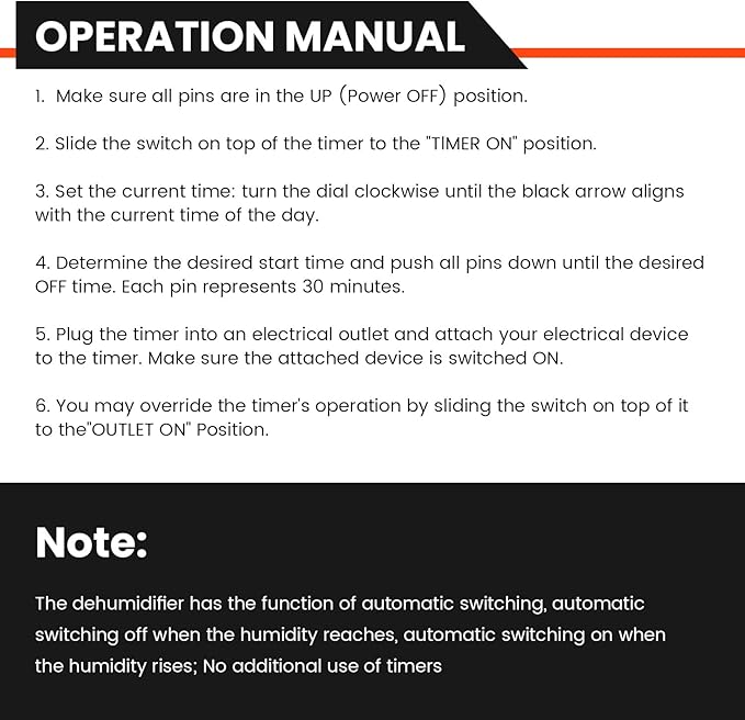 Abestorm Accessories Package. 180° Rotate LED Worklight, Extension Cord Holder Organizer for garage organization and storage, and 24-hour Mechanical Outlet Timer. - Image 6