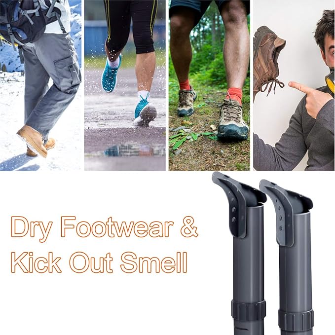 COSTWAY Boot Dryer, Electric Shoe Dryer and Warmer with Heat Blower, Fast Drying, Overheat Protection, Easy to Assemble, Shoe Dryer for Work Boots, Shoes, Gloves and Socks (2-Shoe) - Image 4