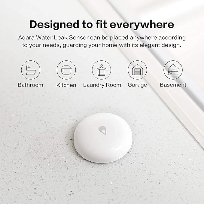 Aqara Water Leak Sensor, Zigbee Wireless Water Leak Detector for Alarm System and Smart Home Automation, Requires AQARA HUB, App Notifications, for Kitchen, Bathroom, Basement, Works with IFTTT - Image 5