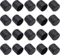 20Pcs Round Rubber Furniture Leg Caps 1"/25mm Vinyl Flexible Chair Leg Floor Protectors/Covers Plastic End Caps for Patio/Indoor Furniture Leg Caps Railing (Black) by Bonsicoky