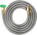Beaulife 304 Stainless Steel Metal Garden Hose Connector 10 Feet Short Garden Water Hose Extension Extender, Drinking Water Hose Lead and BPA Free by Beaulife