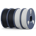 Matte PLA Filament 1.75mm, 4kg(8.8lbs) SUNLU 3D Printer Filament, Matte Surface Texture, No Clogging, Less Brittle, Black+Black+White+White by YOOPAI