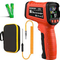 -58°F to 2732°F Infrared Thermometer Temperature Gun, 50:1 Laser Thermometer Gun for Oven, HVAC, Humidity Measurement Wood, Wall, IR Temp Gun for Engine, Forging, Industrial & Home by MOONASCEND