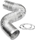 YIJUHOU 4 Inch 16FT Dryer Vent Hose, Flexible Aluminum air ducting for Clothes Dryer, Grow Tent, Include 2 Clamps by YIJUHOU