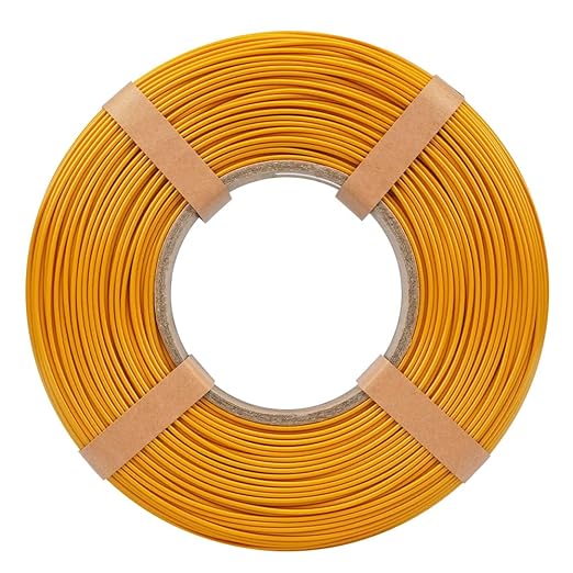 Inland V2 PLA PRO (PLA+) 3D Printer Filament Refill, 1.75mm Spooless Filament, Dimensional Accuracy +/- 0.03mm, 1KG (2.2lbs) Gold Refill for Inland Reusable Spools, Bambu Lab Compatible - Image 2