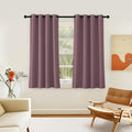 NICETOWN Room Darkening Short Curtain 54 inches Long for Living Room, Grommet Sound Reducing Thermal Insulated Curtains for Bedroom Nursery Window, 46W x 54L, 1 Piece, Dry Rose by NICETOWN