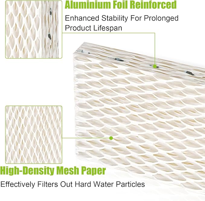 6 Pack WF813 Humidifier Filters Wick Replacement Compatible with ReliOn RCM-832 RCM-832N WF813 DH832 ProCare PCWF813 Equate EQWF813 EQ-2119-UL Duracraft DH-830 Cool Mist Humidifier Filters - Image 4