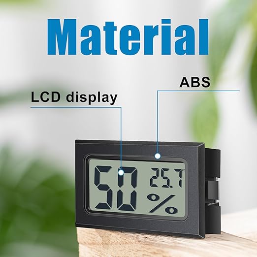 Kanayu 24 Pack Mini Digital Hygrometer Thermometers Indoor Humidity Monitor Temperature Humidity Gauge Meter with Fahrenheit for Greenhouse Garden Cellar Closet - Image 4