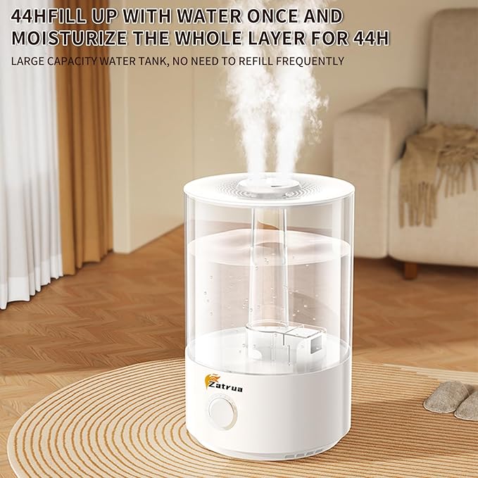 Zatura Dual Spray Large Capacity 5l Humidifier Home Desktop Fog Humidifier Hydration Air Aromatherapy Machine - Image 3