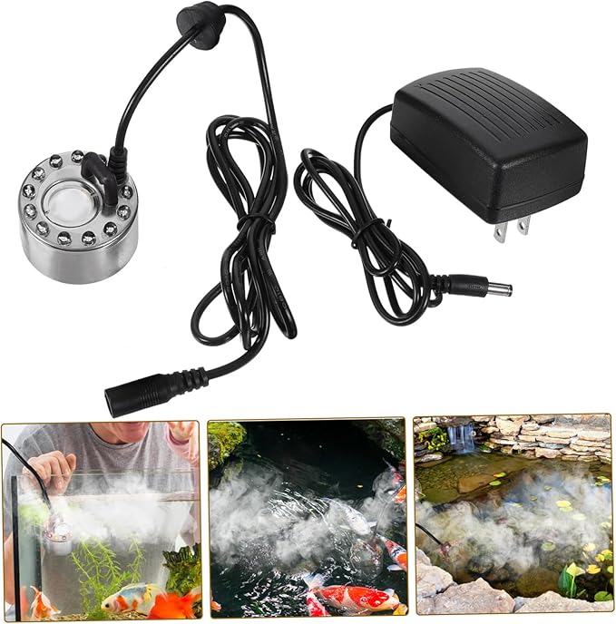1Set Colored LED Lamp Aquarium Fog Maker Atomizing Head Humidifier Mist Maker for Party and Decorative Use for Aquariums and Indoor Gardens - Image 9