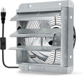 12 Inch Shutter Exhaust Fan, Wall Mount Attic Fan with Power Cord for Greenhouses, Sheds, Garages, Chicken Coops, Barns Ventilation, 970 CFM by Hipoilk