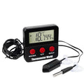 Digital Reptile Thermometer and Humidity Gauge Remote Probes – Terrarium Reptile Hygrometer Thermo Humidor Tank Cage Incubator Brooder Indoor Outdoor by ThermometerWorld