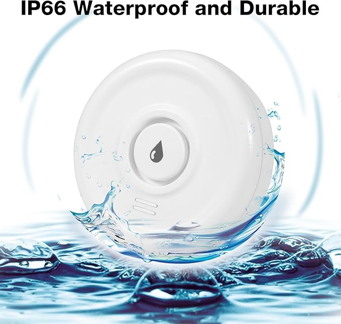 WiFi Water Leak Sensor, 100 dB Water Alarm Leak Detector, for Home, Basement, Bathroom, Kitchen(3 Pack) - Image 4