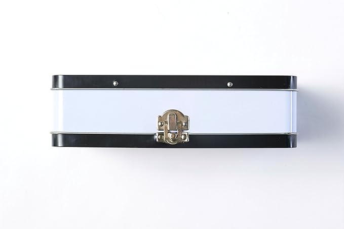 DAHO Metal Storage Box with Hinge for Office, School, Home, Makeup, Arts & Crafts and Accessories (Follow Your Heart) - Image 2