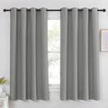 NICETOWN Blackout Curtain & Drape - (Silver Grey Color) Noise Reduction Drapery Thermal Insulated for Living Room/Bedroom, 52 x 63 inches, 1 Panel by NICETOWN