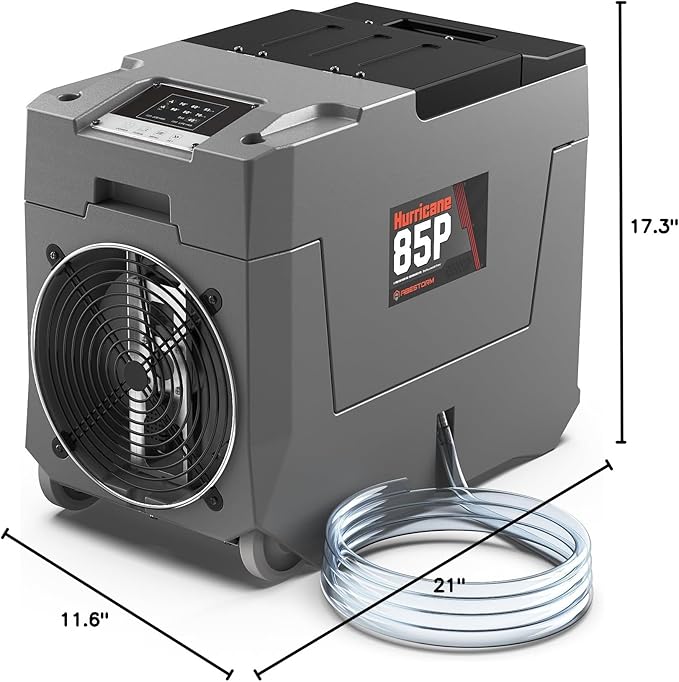 Abestorm 180 PPD Commercial Dehumidifier with Pump, Industrial Dehumidifiers to 2300 Sq.ft for Crawl Space, Water Damage Restoration, Basement, and Garage, with Auto Defrosting, Memory Starting - Image 9